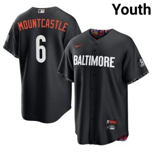 Ryan Mountcastle Orioles City Connect Popular #6 Youth Black Jersey 782258-635