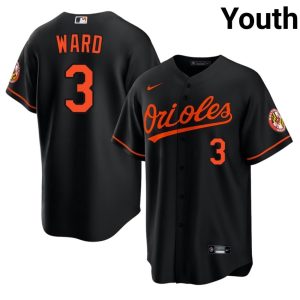 Taylor Ward Baltimore O's Youth #3 Player Black Jersey 445481-849